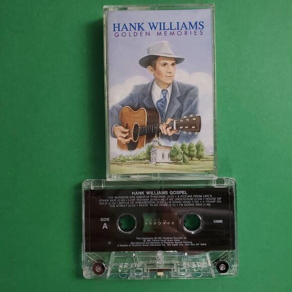 Hank Williams Golden Memories Cassette 1990 PolyGram - Picture 1 of 2